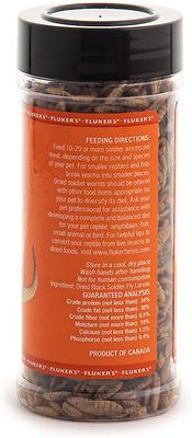 Show full view: Fluker's Dried Soldierworms Reptile Food, 2.2-oz bag slide 3 of 4