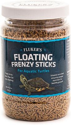 Show full view: Fluker's Floating Frenzy Sticks Aquatic Turtle Food, 14-oz bag slide 2 of 4