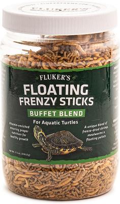 Show full view: Fluker's Floating Frenzy Sticks Buffet Blend Aquatic Turtle Food, 11.5-oz slide 2 of 4