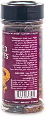 Show full view: Fluker's Freeze-Dried Dubia Roaches Reptile Food, 1.3-oz bag slide 4 of 5