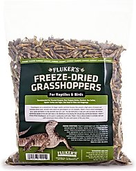 Fluker's Freeze-Dried Grasshoppers Reptile Treats, 1-lb jar