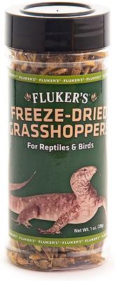 Show full view: Fluker's Freeze-Dried Grasshoppers Reptile Treats, 1-oz jar slide 2 of 5