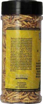 Show full view: Fluker's Freeze-Dried Mealworm Treats, 1.7-oz jar, bundle of 3 slide 2 of 5