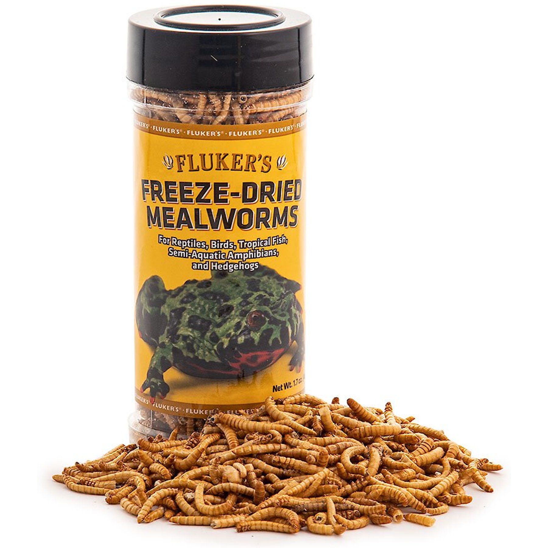 Fluker's Freeze-Dried Mealworm Treats, 1.7-oz jar