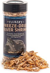 Fluker's Freeze-Dried River Shrimp Reptile Treats, 1-oz jar
