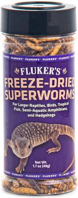 Show full view: Fluker's Freeze-Dried Superworms Reptile Food, 1.7-oz bag slide 2 of 4