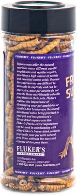 Show full view: Fluker's Freeze-Dried Superworms Reptile Food, 1.7-oz bag slide 3 of 4