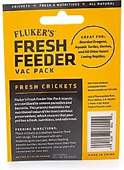 Fluker's Fresh Feeder Vac Pack Crickets Reptile Food, 0.7-oz bag slide 2 of 2