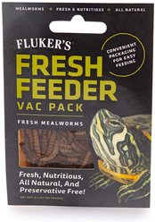 Fluker's Fresh Feeder Vac Pack Mealworms Reptile Food, 0.7-oz bag