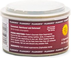 Fluker's Gourmet Canned Superworms Reptile Food, 1.2-oz bag slide 2 of 3