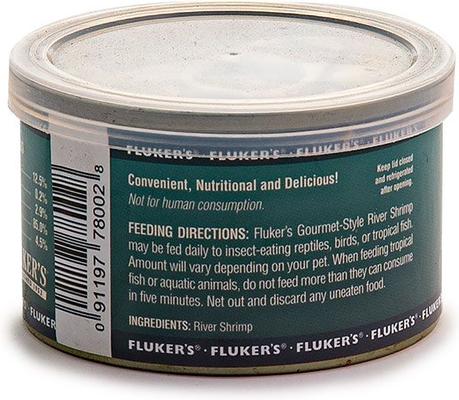 Show full view: Fluker's Gourmet-Style River Shrimp Reptile Food, 1.2-oz can slide 3 of 4
