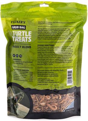 Show full view: Fluker's Grub Bag Turtle Treats - Insect Blend, 6-oz slide 3 of 4