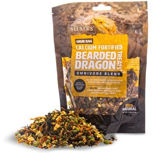 Fluker's Grub Calcium Fortified Bearded Dragons Reptile Treats, 4-oz bag