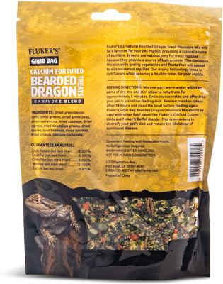 Show full view: Fluker's Grub Calcium Fortified Bearded Dragons Reptile Treats, 4-oz bag slide 3 of 3