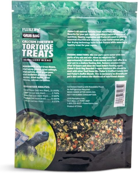 Fluker's Grub Calcium Fortified Tortoise Reptile Food
