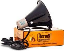 Fluker's Hermit Headquarters 5.5-in Hermit Crab Lamp with on/off Switch, Black