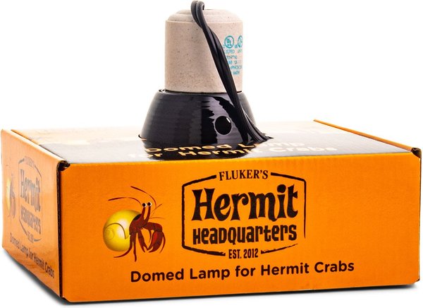 Fluker's Hermit Headquarters 5.5-in Hermit Crab Lamp with on/off Switch, Black