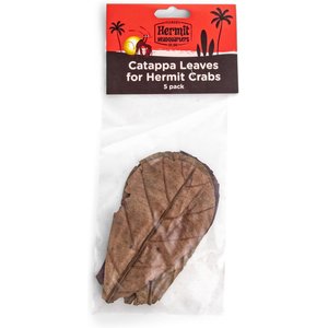 Fluker's Hermit Headquarters Catappa Leaves Reptile, 5 count
