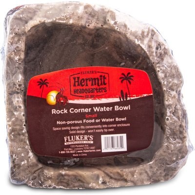 Fluker's Fluker's Hermit Headquarters Corner Reptile Bowl, Small