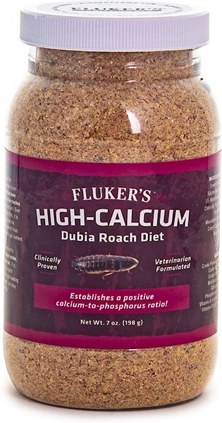 Fluker's Hi Calcium Dubia Roach Diet Reptile Food