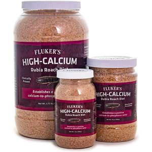 Fluker's Hi Calcium Dubia Roach Diet Reptile Food, 7-oz bag