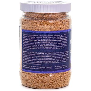 Fluker's Hi Calcium Mealworm Diet Reptile Food, 12-oz bag