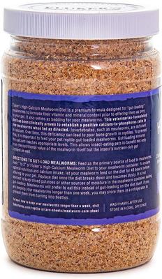 Show full view: Fluker's Hi Calcium Mealworm Diet Reptile Food, 12-oz bag slide 3 of 5