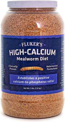 Show full view: Fluker's Hi Calcium Mealworm Diet Reptile Food, 3-lb bag slide 2 of 5