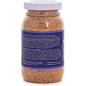 Fluker's Hi Calcium Mealworm Diet Reptile Food, 6-oz bag