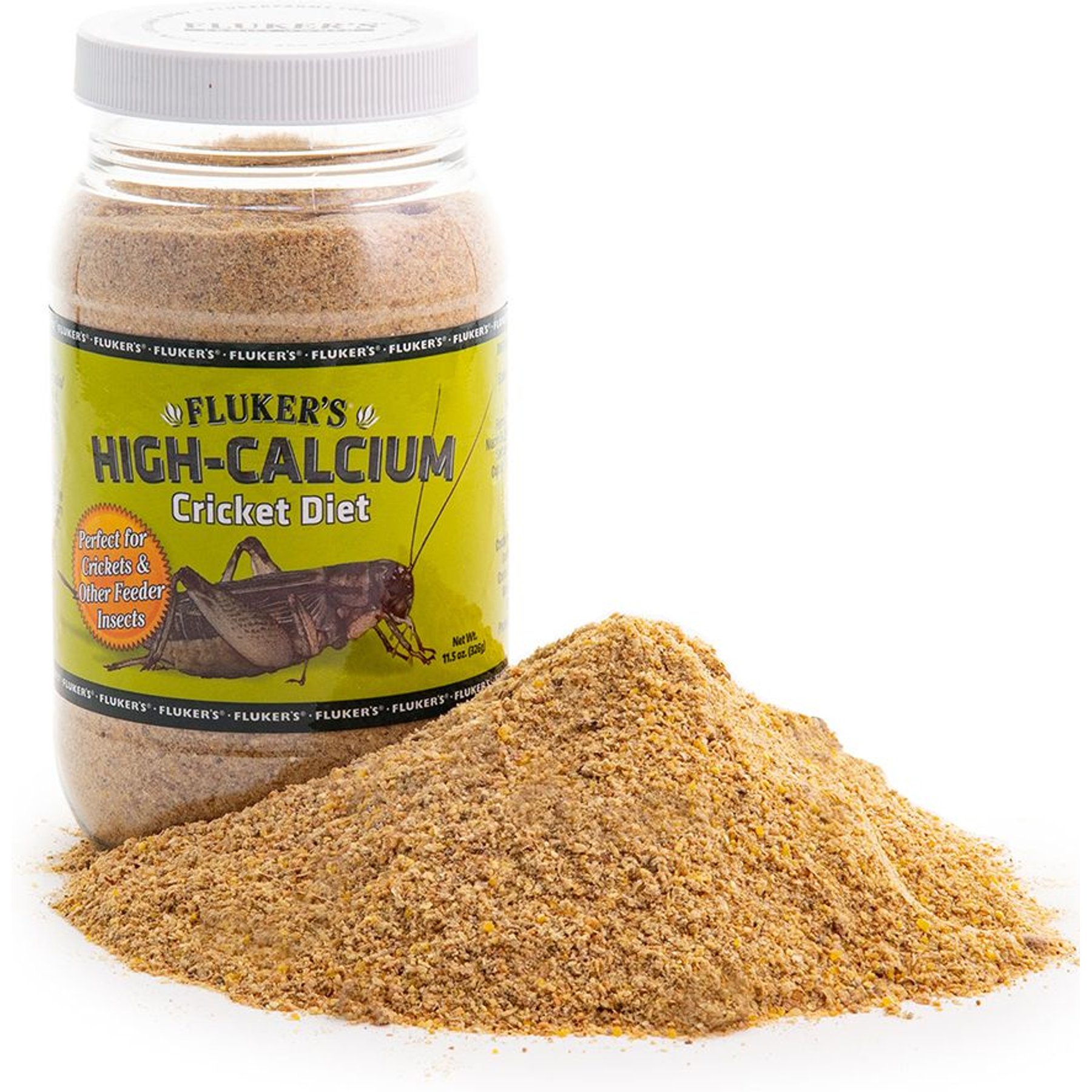 Fluker's High Calcium Cricket Diet Reptile Supplement, 11.5-oz jar
