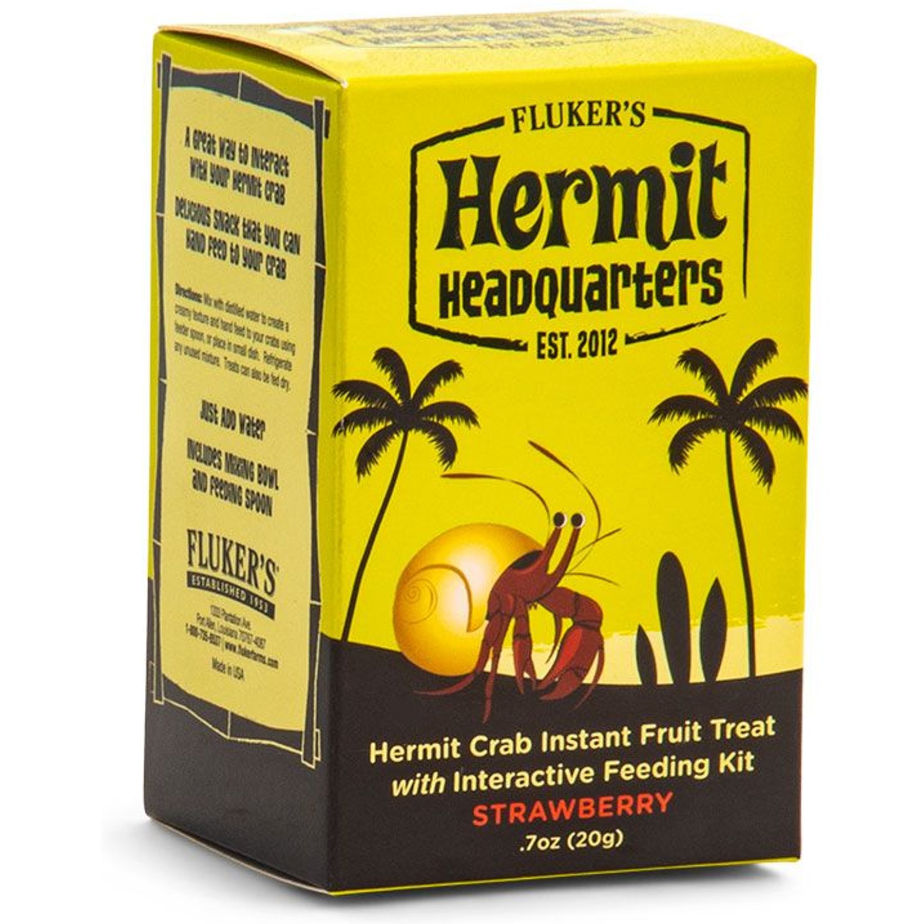 Fluker's Powder Strawberry Instant Fruit Hermit Crab Treat, .7-oz