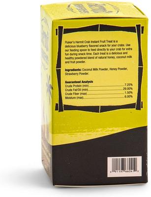 Show full view: Fluker's Interactive Powder Strawberry Instant Fruit Hermit Crab Food, .7-oz slide 3 of 3