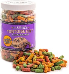 Fluker's Large Pellet Tortoise Diet Land Turtle Food, 10-oz jar