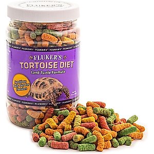 Fluker's Large Pellet Tortoise Diet Land Turtle Food, 10-oz jar