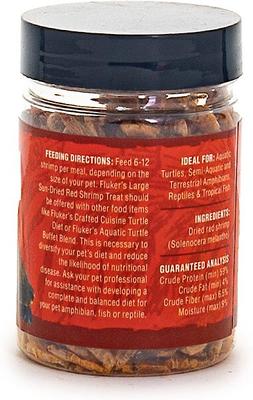 Show full view: Fluker's Large Sun-Dried Red Shrimp Reptile Treat, 0.6-oz bag slide 3 of 6