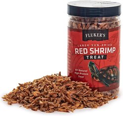 Fluker's Large Sun-Dried Red Shrimp Reptile Treat, 2.5-oz bag