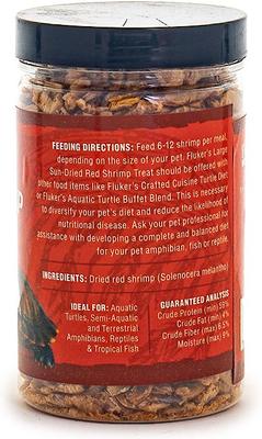 Show full view: Fluker's Large Sun-Dried Red Shrimp Reptile Treat, 2.5-oz bag slide 3 of 6