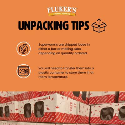 Show full view: Fluker's Live Superworms Reptile Food, Large, 250 count slide 4 of 10