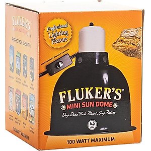 Fluker's Mini Sun Dome Lighting Fixture, 5.5-in