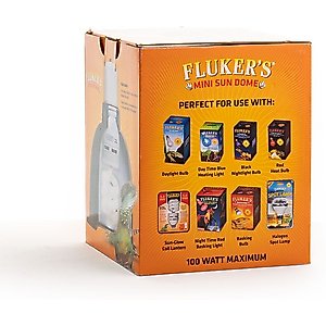 Fluker's Mini Sun Dome Lighting Fixture, 5.5-in