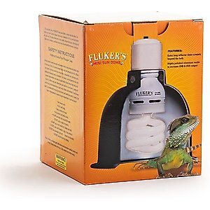 Fluker's Mini Sun Dome Lighting Fixture, 5.5-in