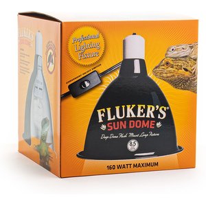 Fluker's Mini Sun Dome Lighting Fixture, 8.5-in
