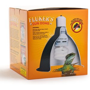 Fluker's Mini Sun Dome Lighting Fixture, 8.5-in