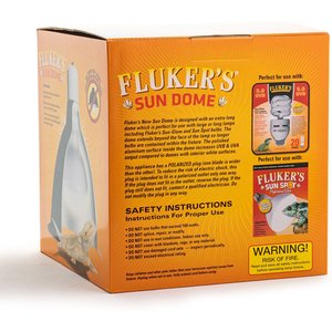 Fluker's Mini Sun Dome Lighting Fixture, 8.5-in