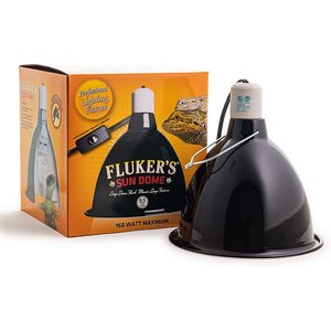 Fluker's Mini Sun Dome Lighting Fixture, 8.5-in