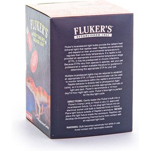 Fluker's Night Time Red Reptile Basking Light, 100-watt