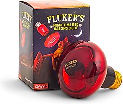 Fluker's Night Time Red Reptile Basking Light, 50-watt