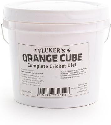 Show full view: Fluker's Orange Cube Complete Cricket Diet Reptile Supplement, 6-lb bucket slide 2 of 3