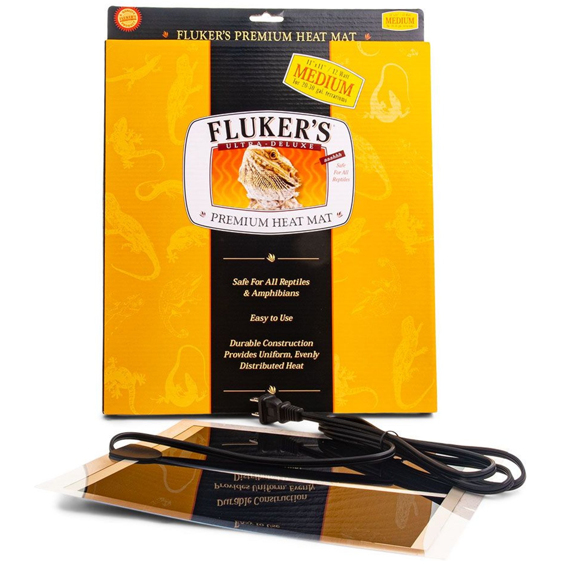 Fluker's Premium Reptile Heat Mat, 11 x 11-in