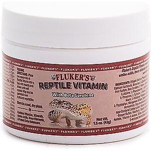 Fluker's Reptile Vitamin with Beta Carotene Reptile Supplement, 1.5-oz jar